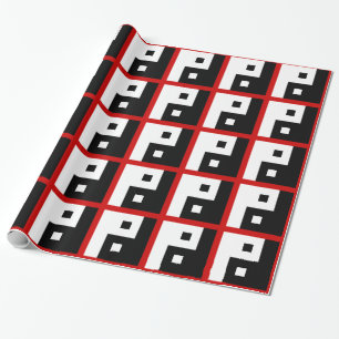 Square Yin Yang Wrapping Paper