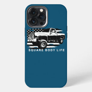 Squarebody American Flag Square Body Truck iPhone 13 Pro Max Case