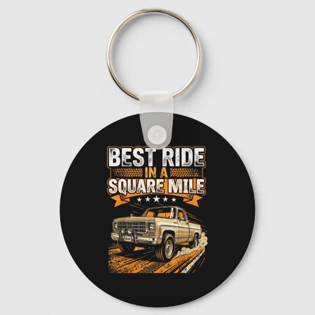 Squarebody Truck  Keychain (Front)