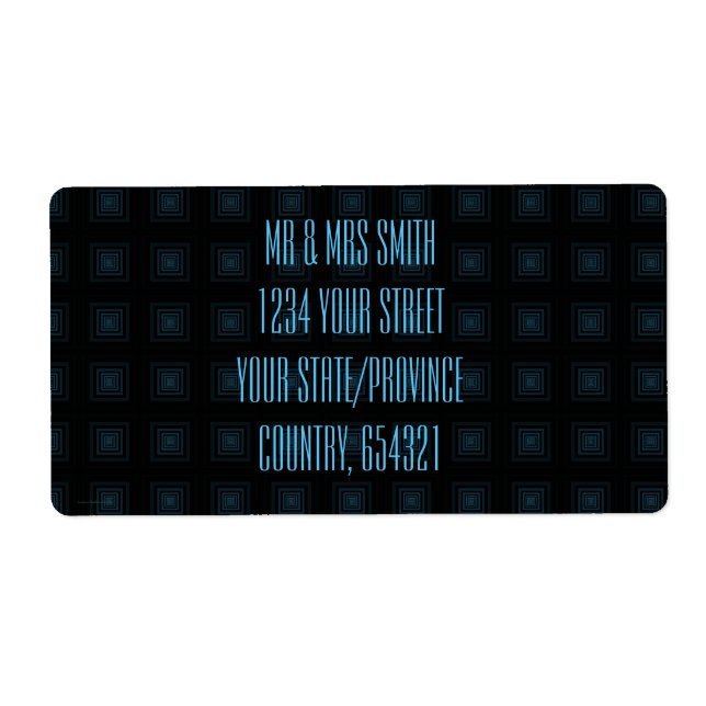 Squareception (Square Pattern) Blue Label (Front)