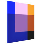 Squared Colors Artwork by Janz Blue Scheme 2 Canvas Print