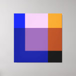 Squared Colors Artwork by Janz Blue Scheme 2 Canvas Print