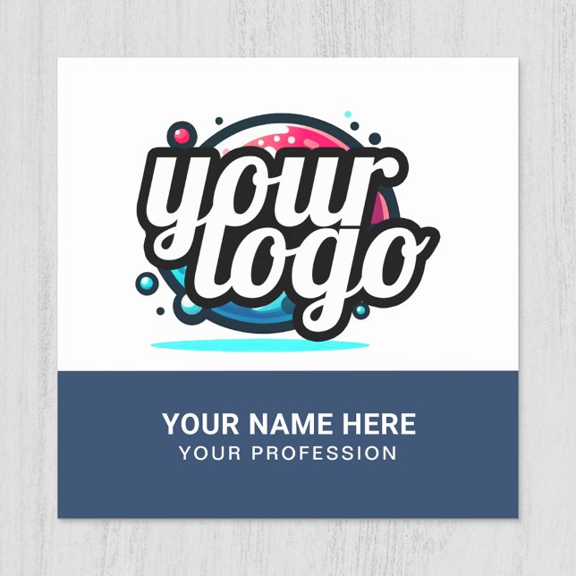 Squared Cool Employee Pin Name Tag Magnetic Logo (Creator Uploaded)