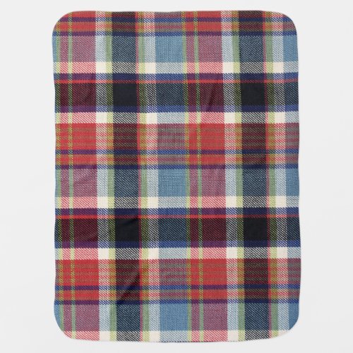 Squared Textile Texture Background Baby Blanket