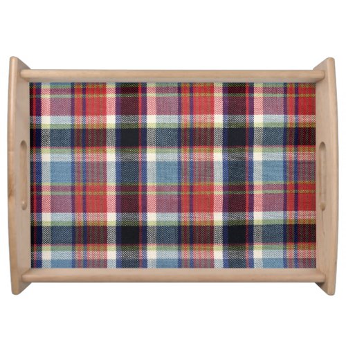 Squared Textile Texture Background Serving Tray
