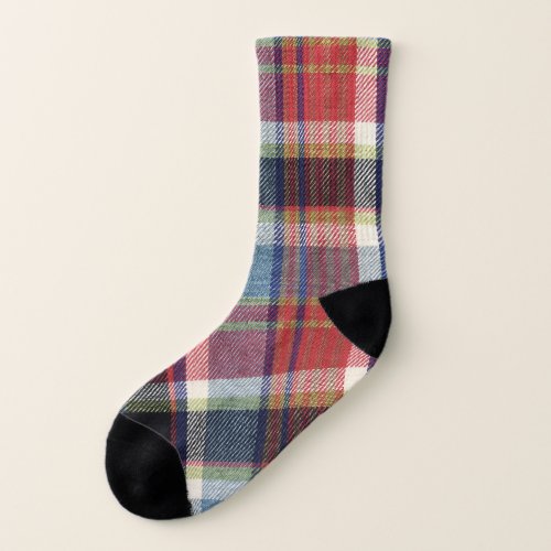 Squared Textile Texture Background Socks