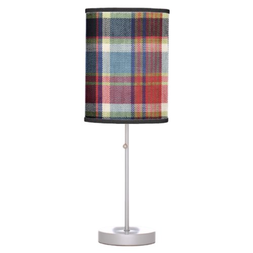 Squared Textile Texture Background Table Lamp