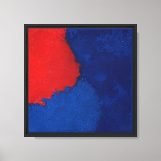 Squared The Blurred in Tissue Canvas Print (Front)