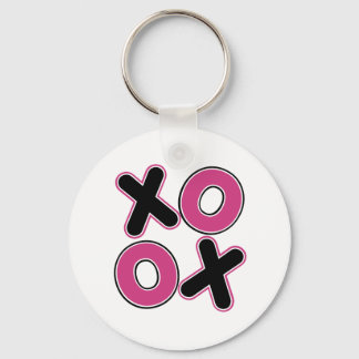 Squared XOXO Keychain