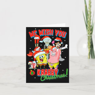 Squarepants Crabby Christmas Card