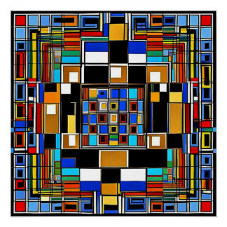 Squares 5 poster