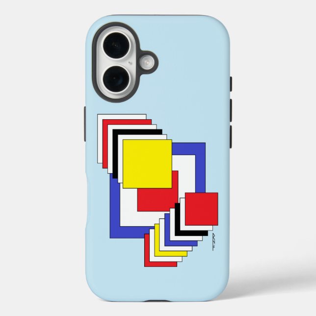 Squares Abstract Case-Mate iPhone Case (Back)
