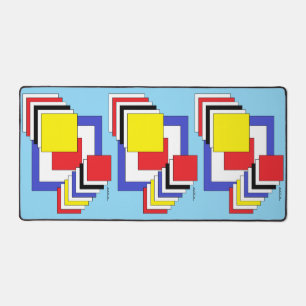 Squares Abstract Desk Mat