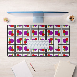 Squares and Circles Abstract Desk Mat