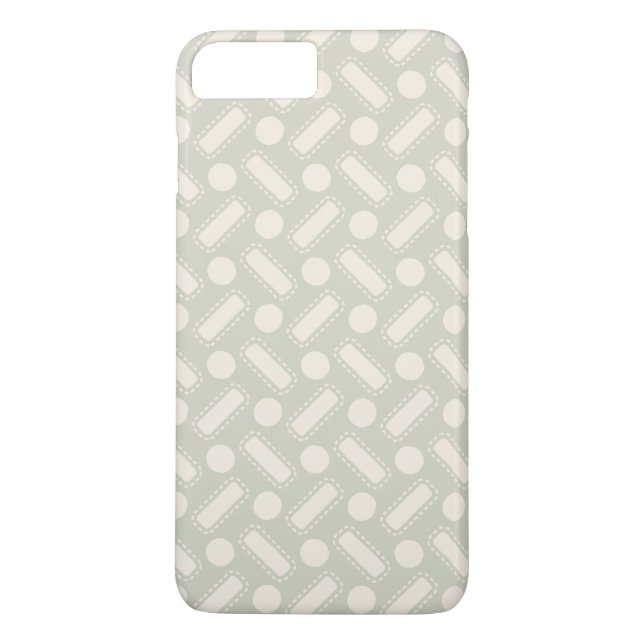Squares and Circles Pattern Case-Mate iPhone Case (Back)
