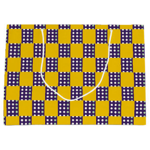Squares and dots large gift bag