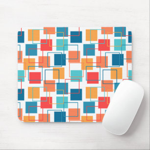 Squares and Outlines Mouse Pad