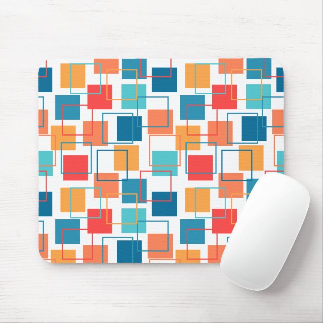 Squares and Outlines  Mouse Pad (With Mouse)