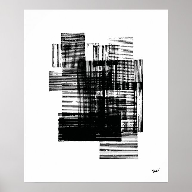 Squares and rectangles poster (Front)