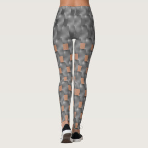 Squares and rectangles with gradients leggings
