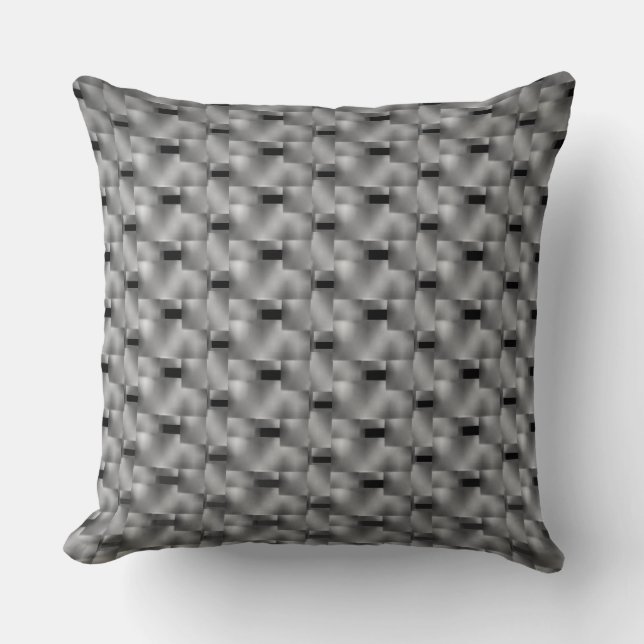 Squares and rectangles with gradients  throw pillow (Front)