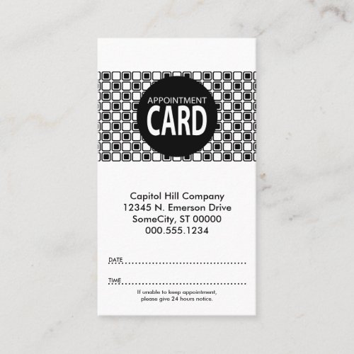squares appointment card