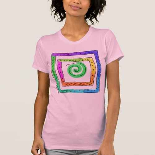Squares Colorful Abstract Art to Wear T-Shirt