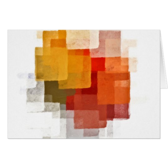 squares colorful paint pattern card