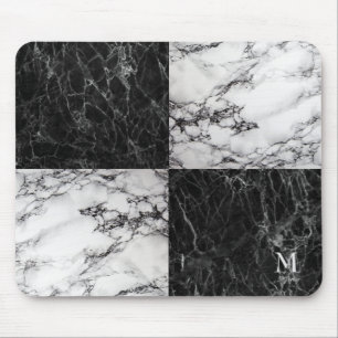 Squares of Marble Stone Mouse Pad