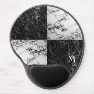Squares of Marble Stone Texture Gel Mouse Pad