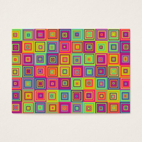 Squares Pattern Business Card