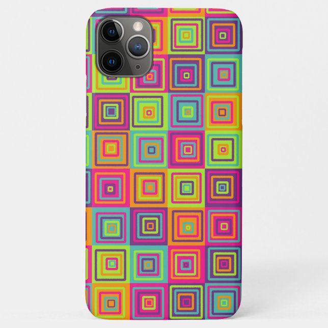 Squares Pattern Case-Mate iPhone Case (Back)