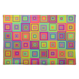 Squares Pattern Cloth Placemat
