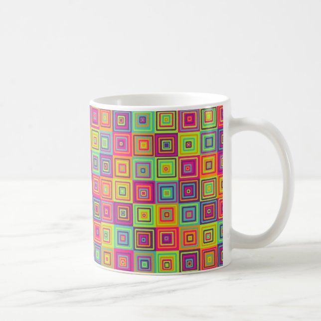 Squares Pattern Coffee Mug (Right)