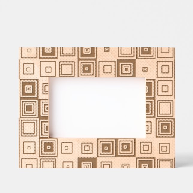 Squares Pattern Engraved Frames (Front)