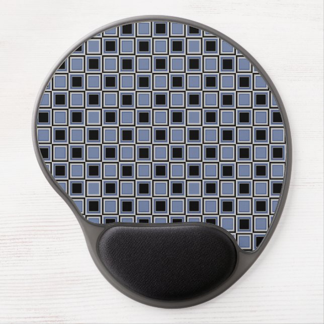 Squares pattern gel mouse pad (Front)