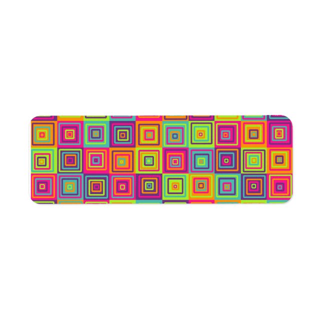 Squares Pattern Label (Front)