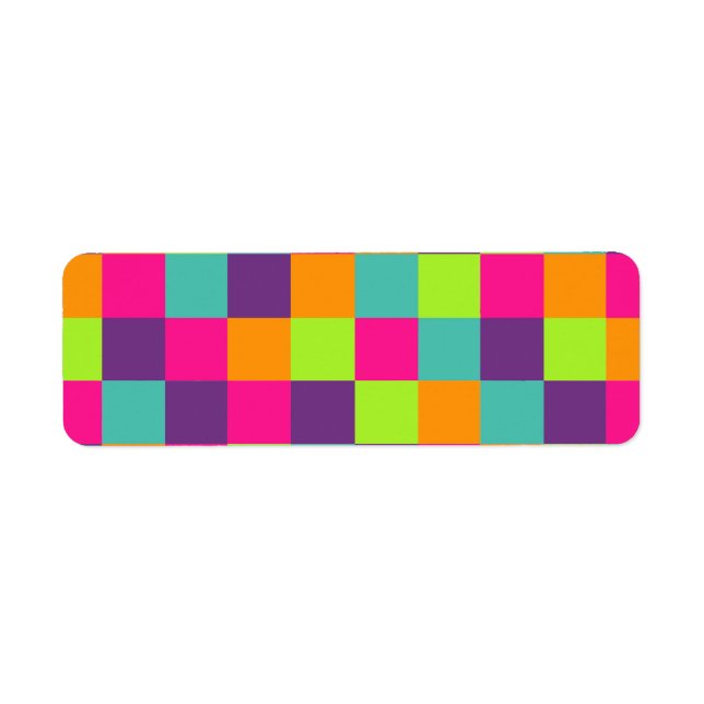 Squares Pattern Label (Front)