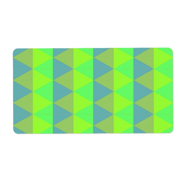Squares pattern label (Front)