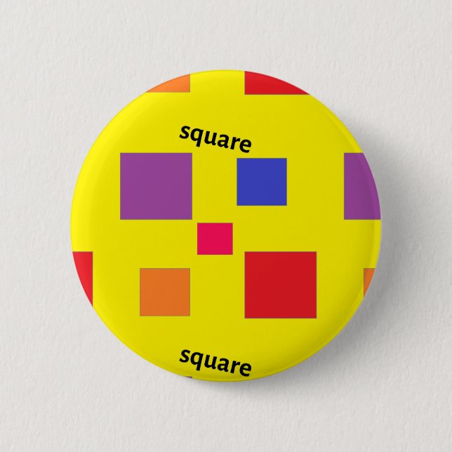 Squares pattern on yellow button (Front)