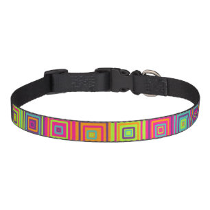 Squares Pattern Pet Collar