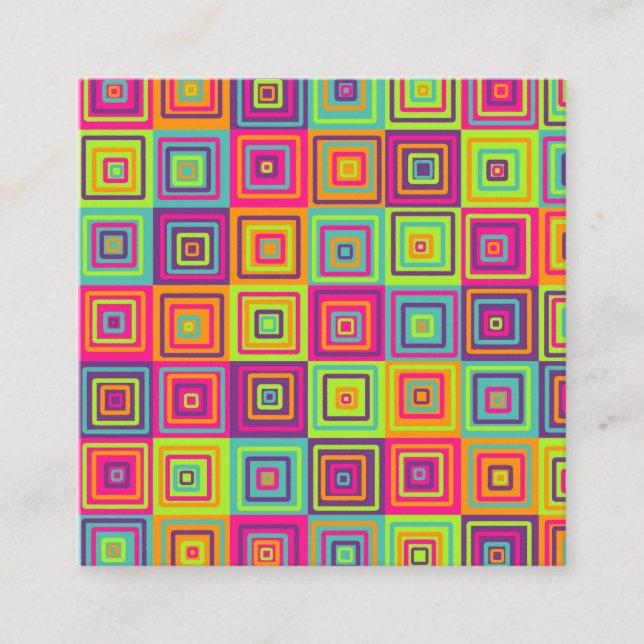 Squares Pattern Referral Card (Front)