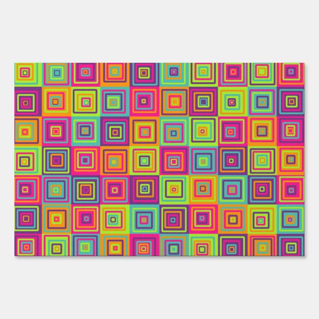 Squares Pattern Sign (Front)