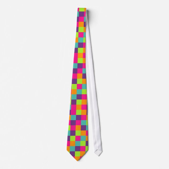 Squares Pattern Tie (Front)