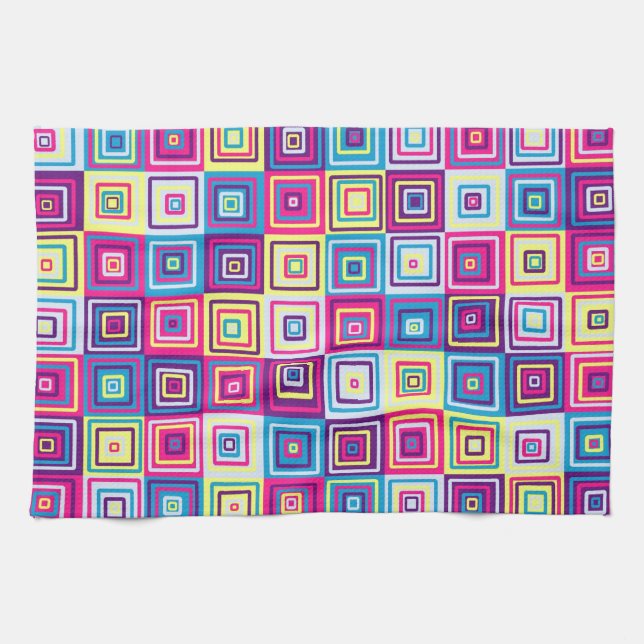 Squares Pattern Towel (Horizontal)