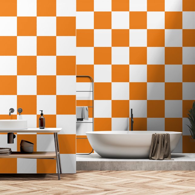 Squares pattern wallpaper  (Bathroom)