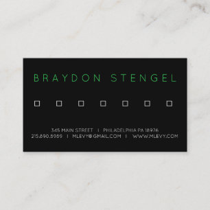 SQUARES Professional Business Card