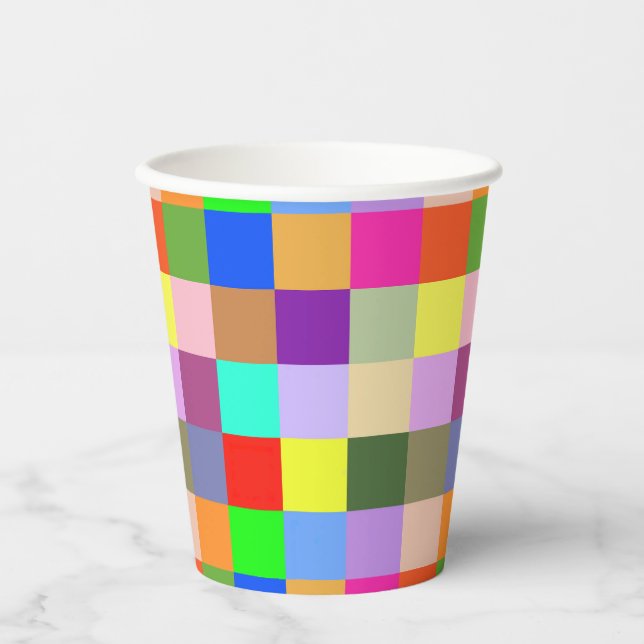 Squares Squared Paper Cups (Front)