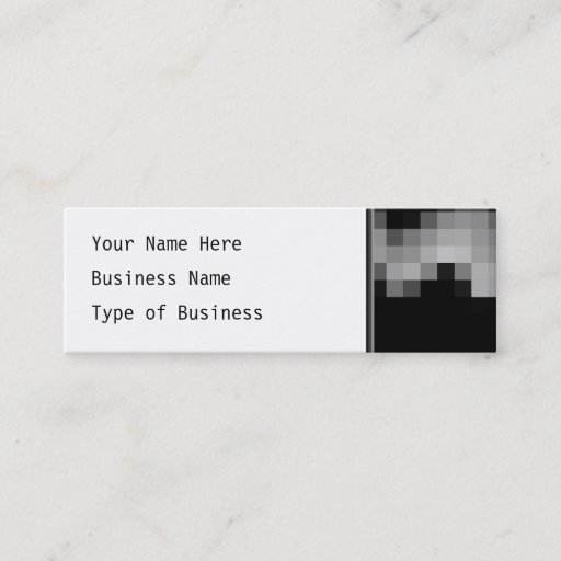 Customizable Squares Wave Abstract. Black and Gray Business Card Templates