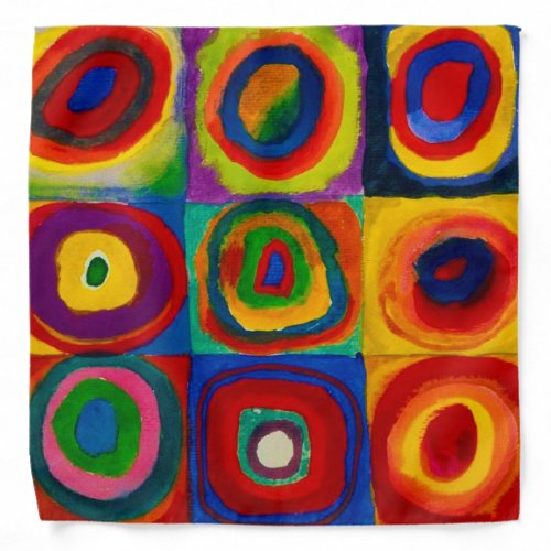 Squares with Circles Abstract Wassily Kandinsky Bandana